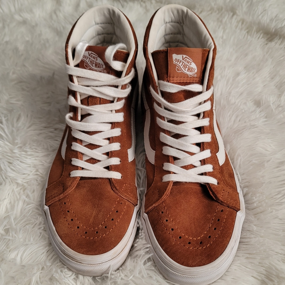 Vans® Unisex SK8-Hi Reissue High-Top Sneakers in Brown Suede
